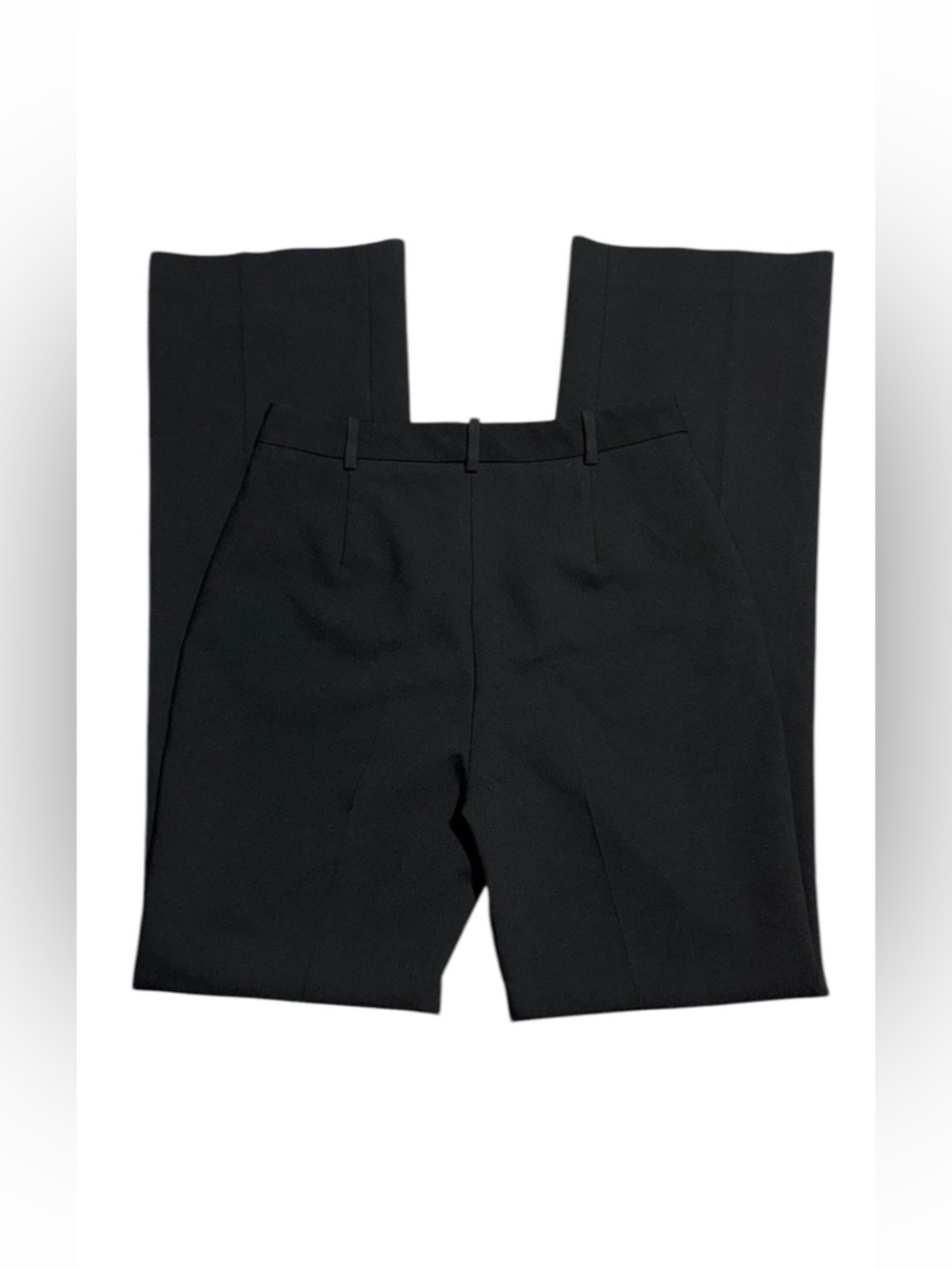 Zara Black Tailored Straight Leg Trousers Size M Work Office Pants